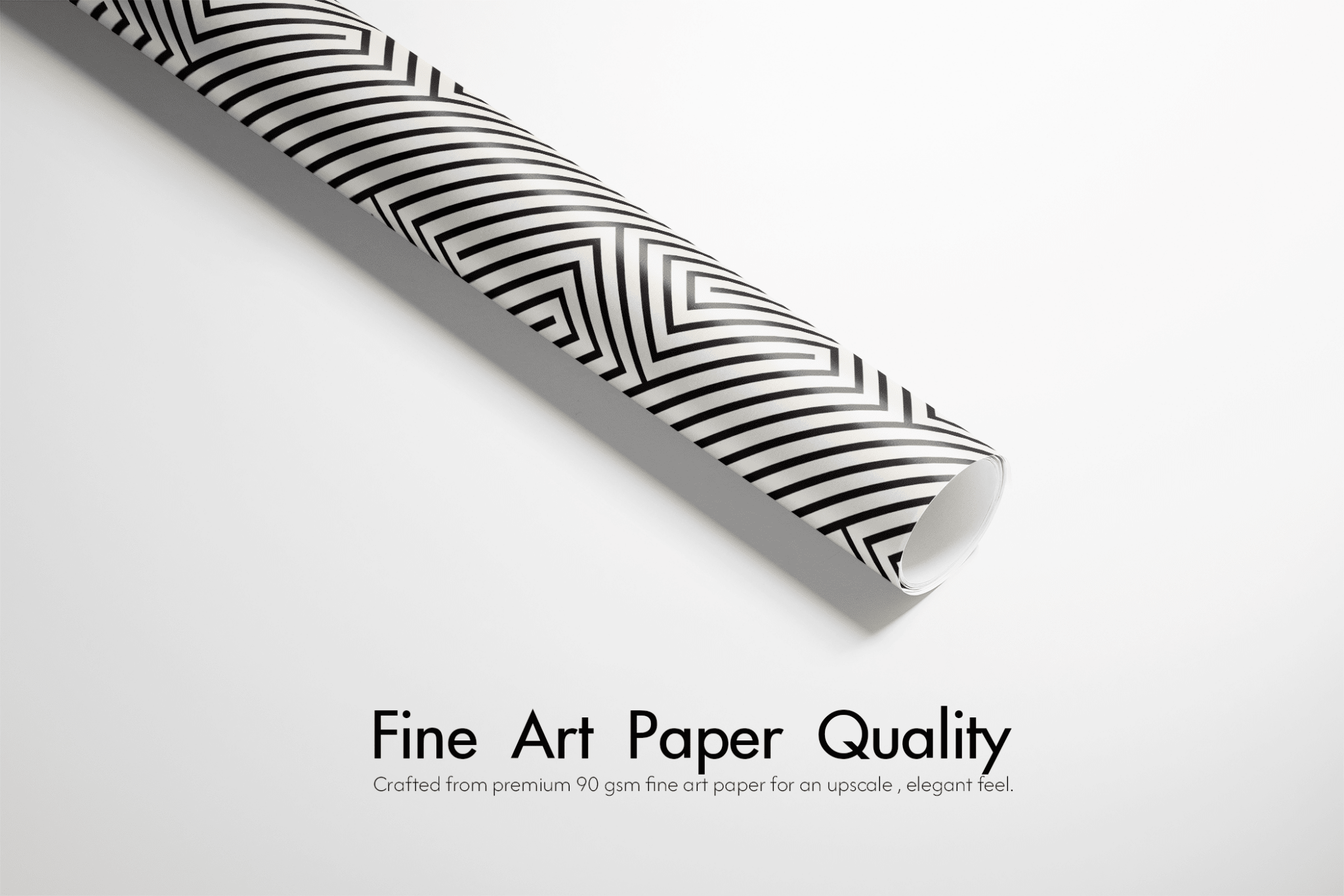 Black and White Wrapping Paper - Vortex - Haus of Wrap