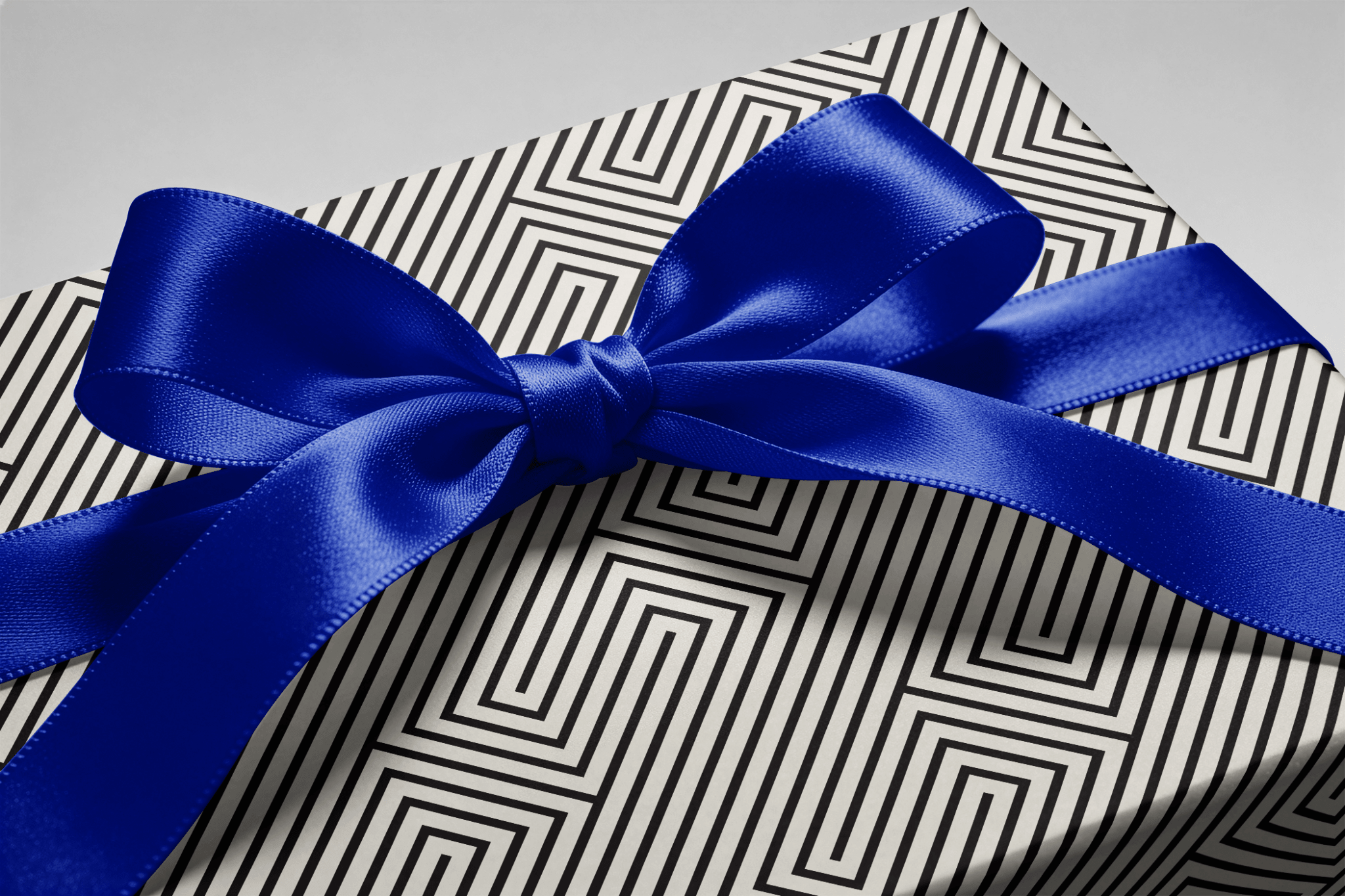 Black and White Wrapping Paper - Vortex - Haus of Wrap