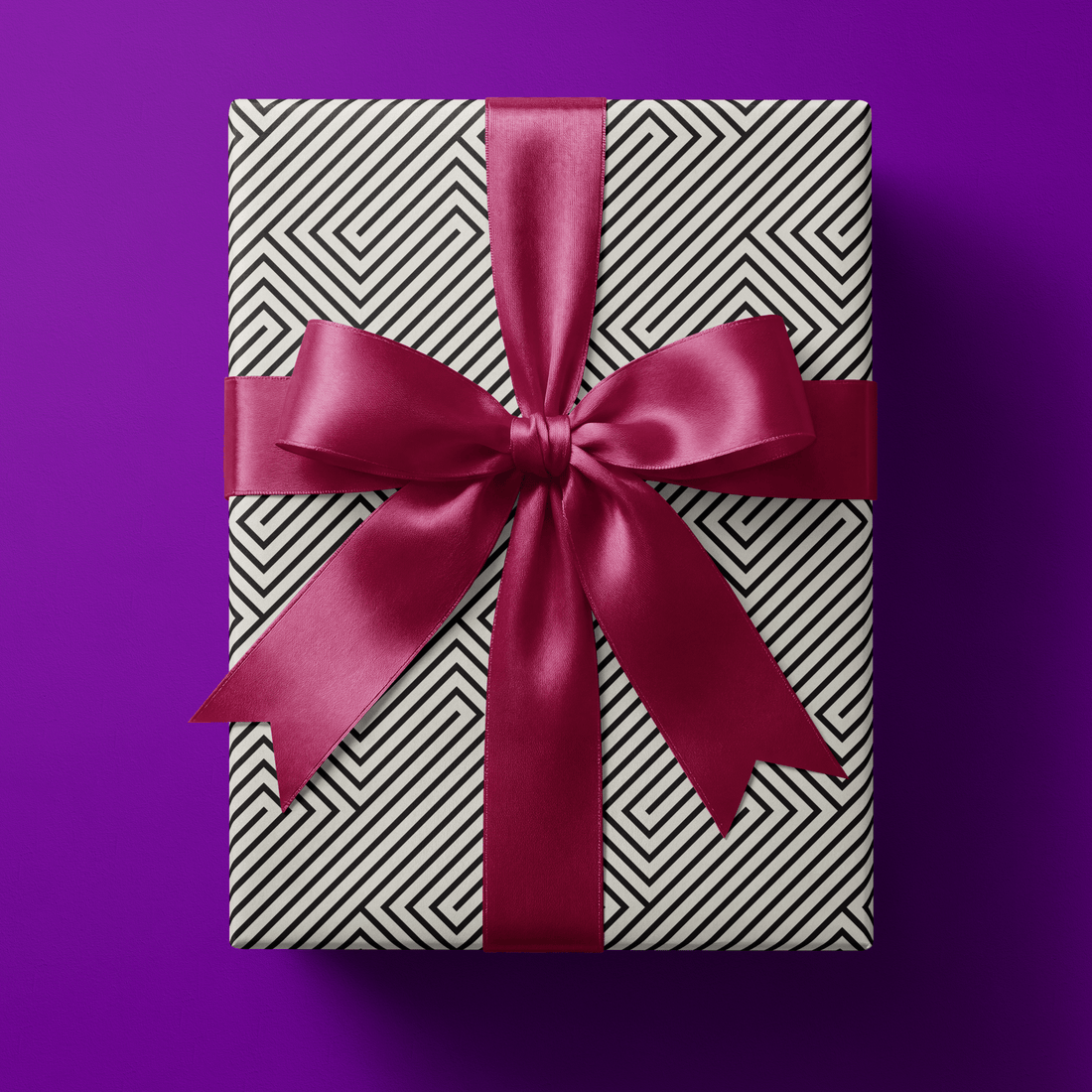 Black and White Wrapping Paper - Vortex - Haus of Wrap