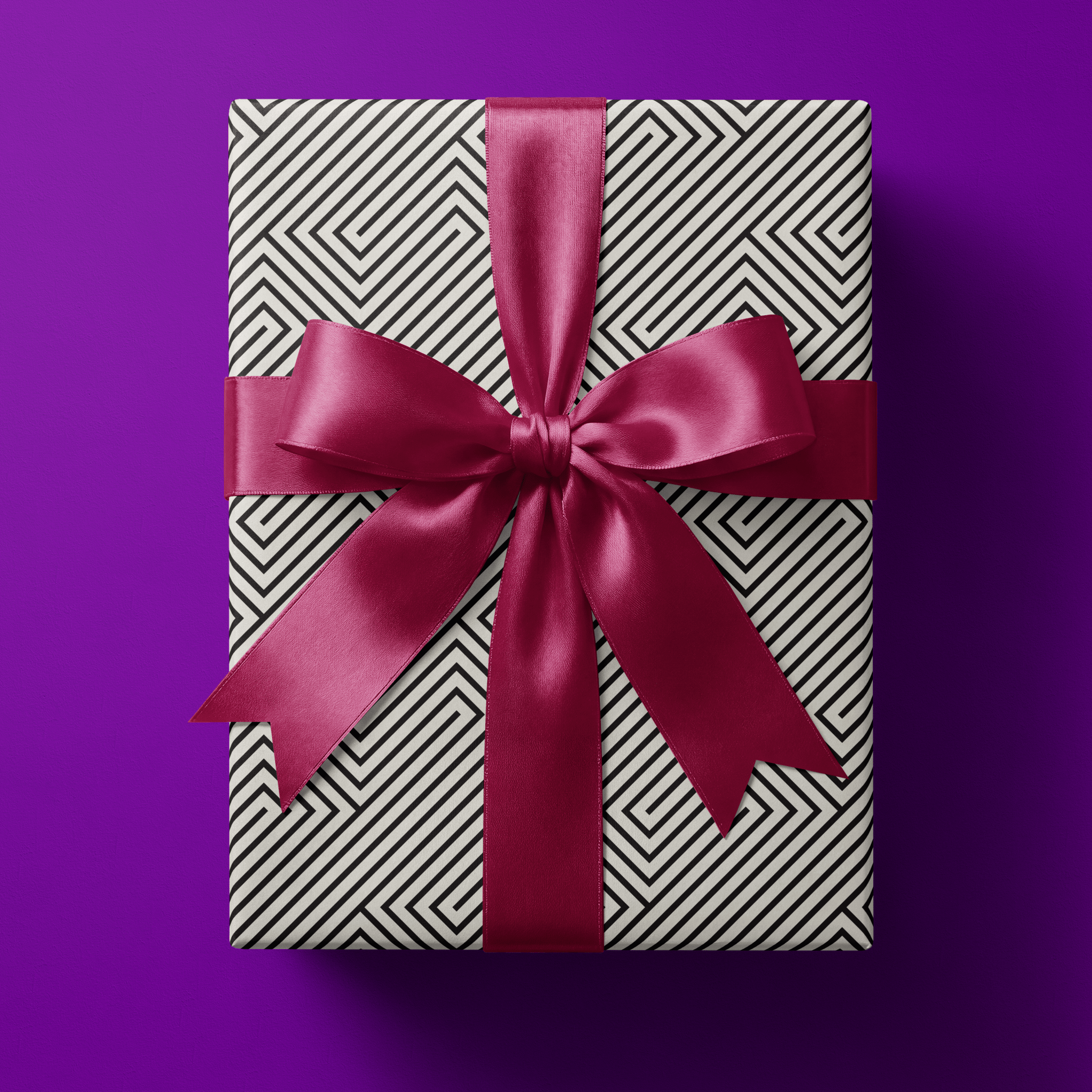 Black and White Wrapping Paper - Vortex - Haus of Wrap