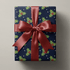 Navy Christmas Wrapping Paper - Winterton - Haus of Wrap