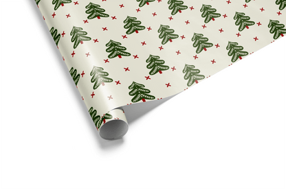 Christmas Wrapping Paper - Stitched - Haus of Wrap