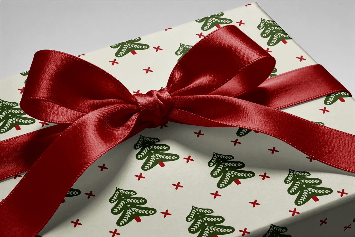 Christmas Wrapping Paper - Stitched - Haus of Wrap