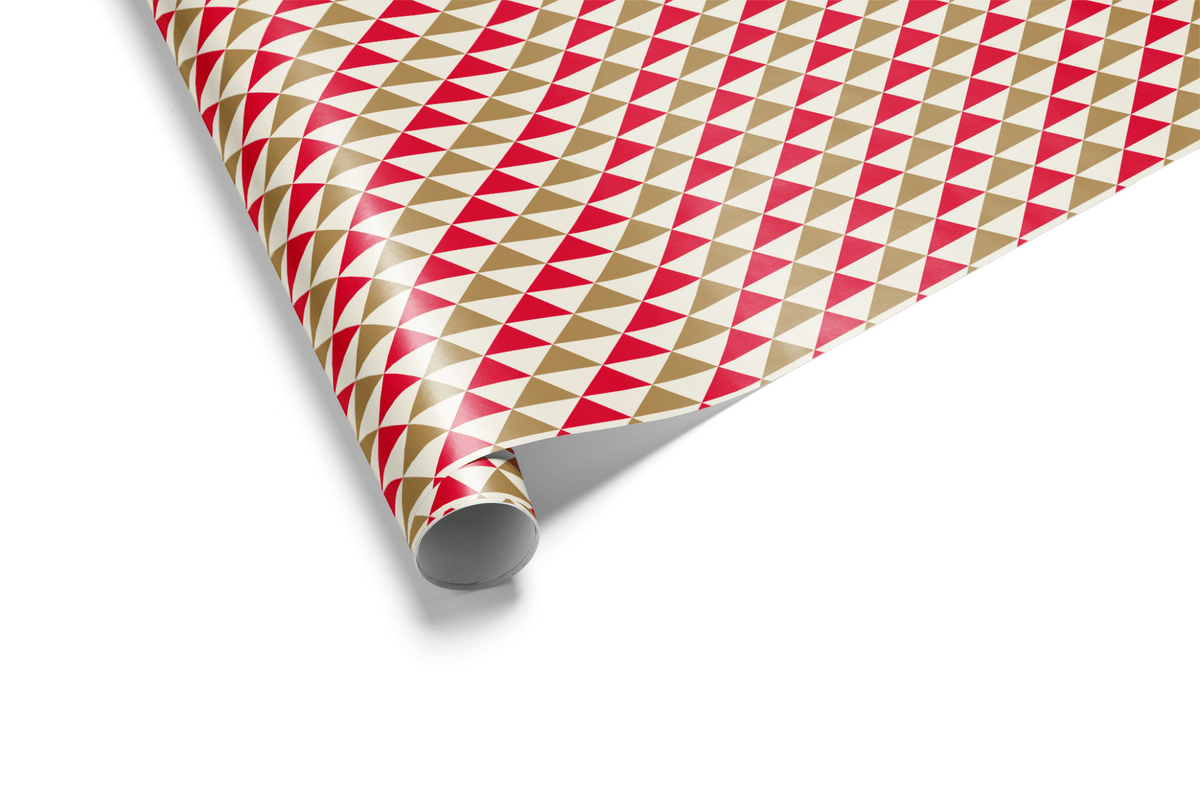 Christmas Gift Wrapping Paper - Triangolo - Haus of Wrap