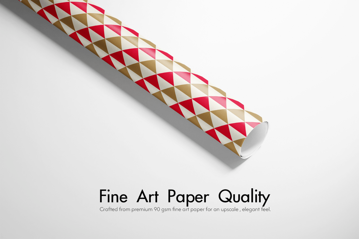 Christmas Gift Wrapping Paper - Triangolo - Haus of Wrap