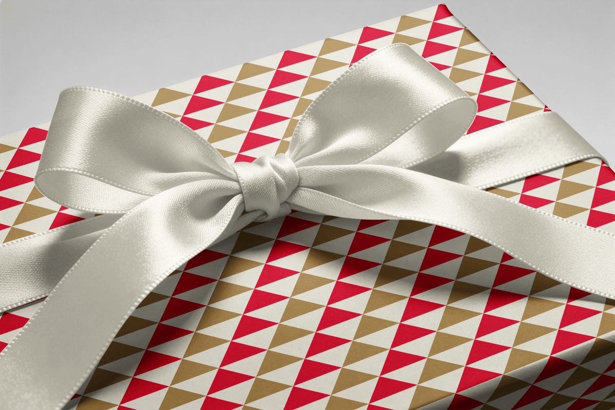Christmas Gift Wrapping Paper - Triangolo - Haus of Wrap
