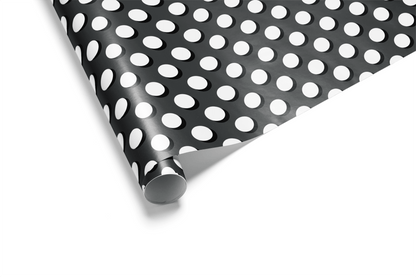 Black and White Wrapping Paper - White Out - Haus of Wrap