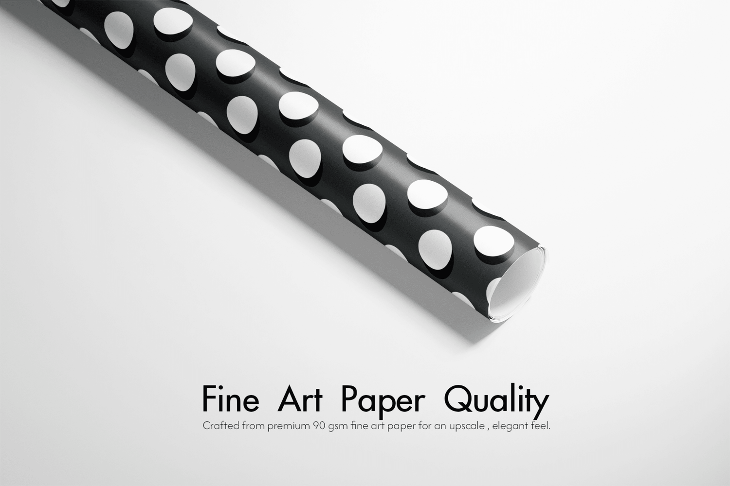 Black and White Wrapping Paper - White Out - Haus of Wrap