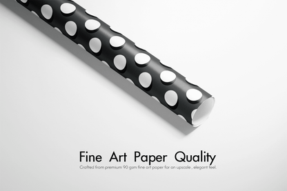 Black and White Wrapping Paper - White Out - Haus of Wrap
