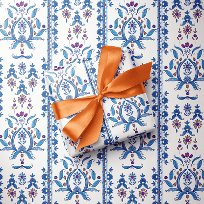Beautiful Gift Wrapping Paper - Iznik - Haus of Wrap