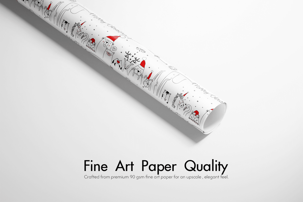 Cute Christmas Wrapping Paper - Santa&