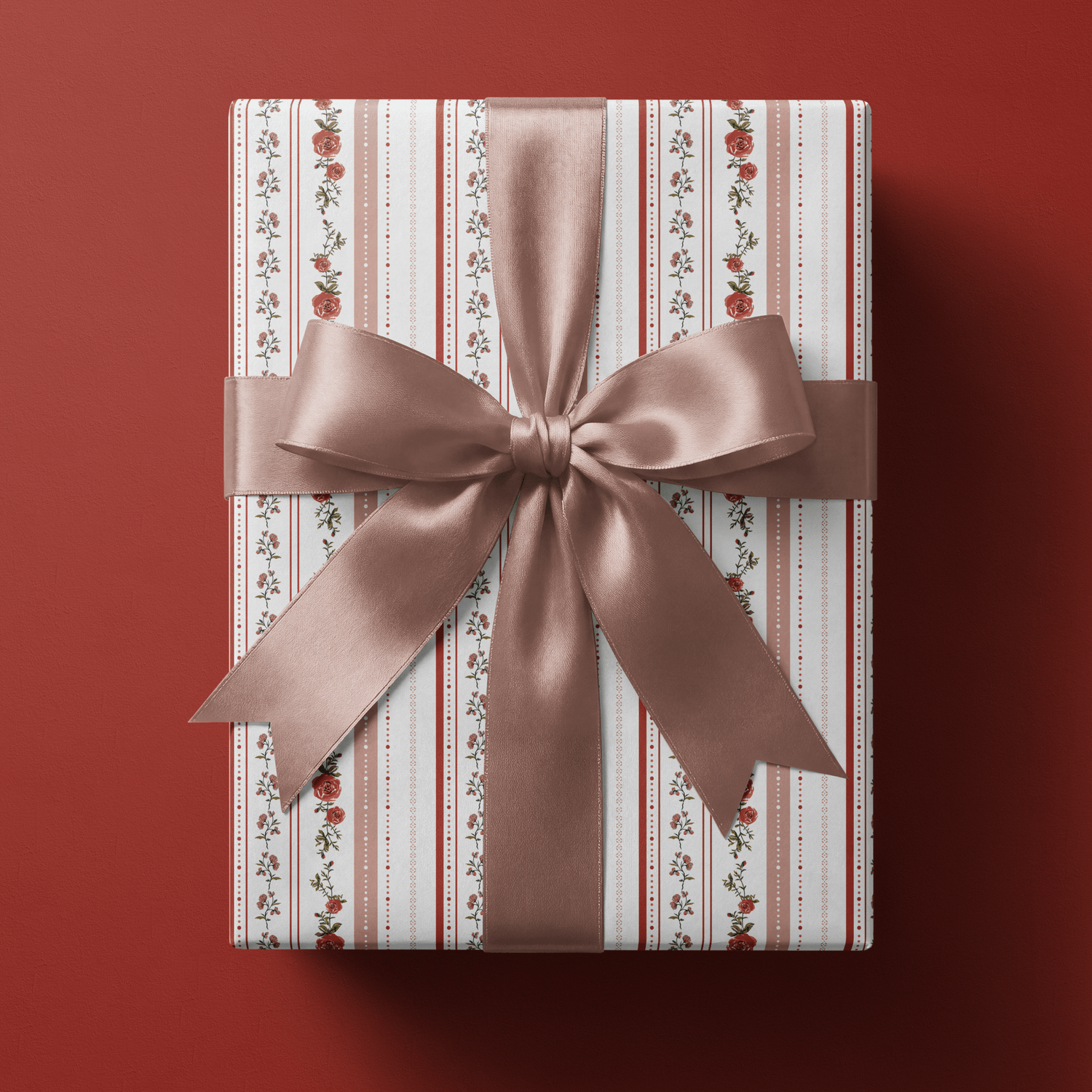 Romantic Wrapping Paper - Montagne Rose - Haus of Wrap