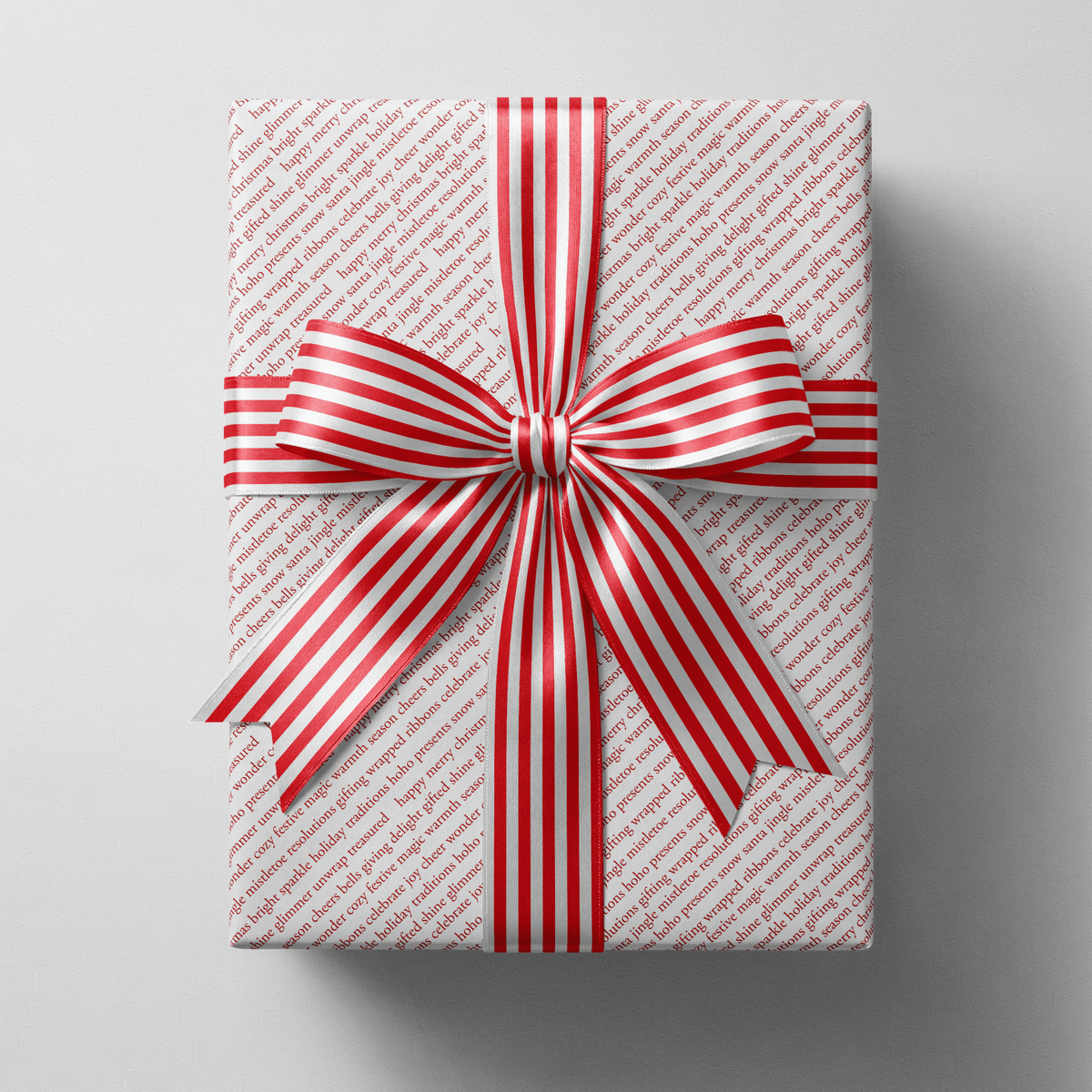 Modern Christmas Wrapping Paper - Repeat After Me - Haus of Wrap