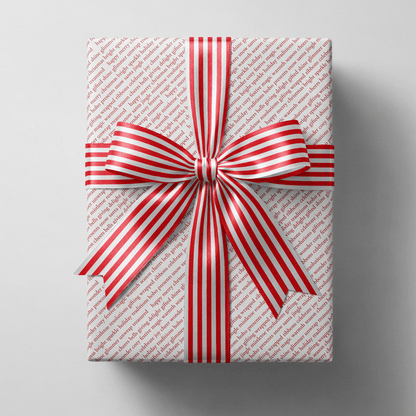 Modern Christmas Wrapping Paper - Repeat After Me - Haus of Wrap