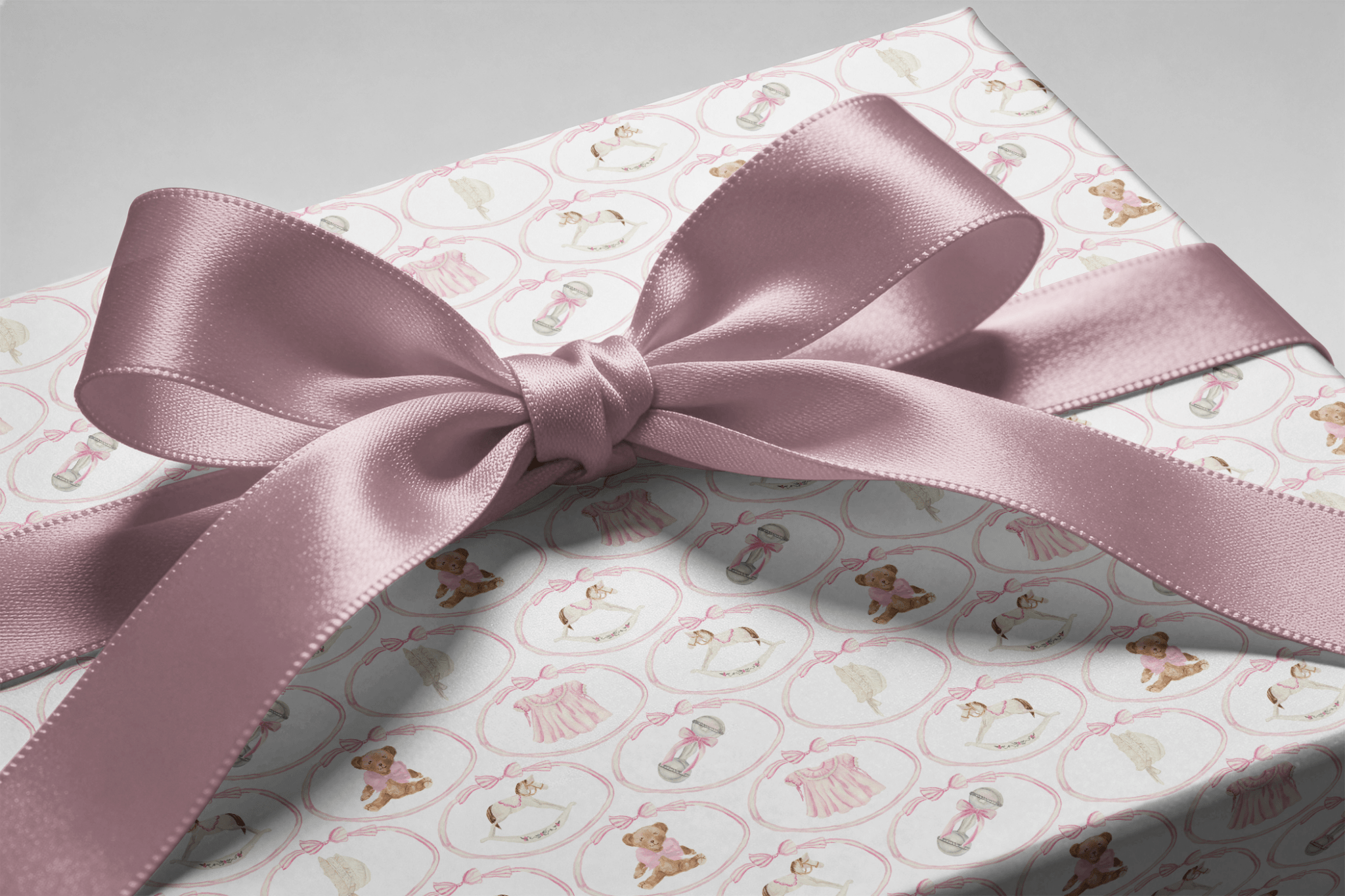Baby Shower Wrapping Paper Girl - First Chapter - Haus of Wrap