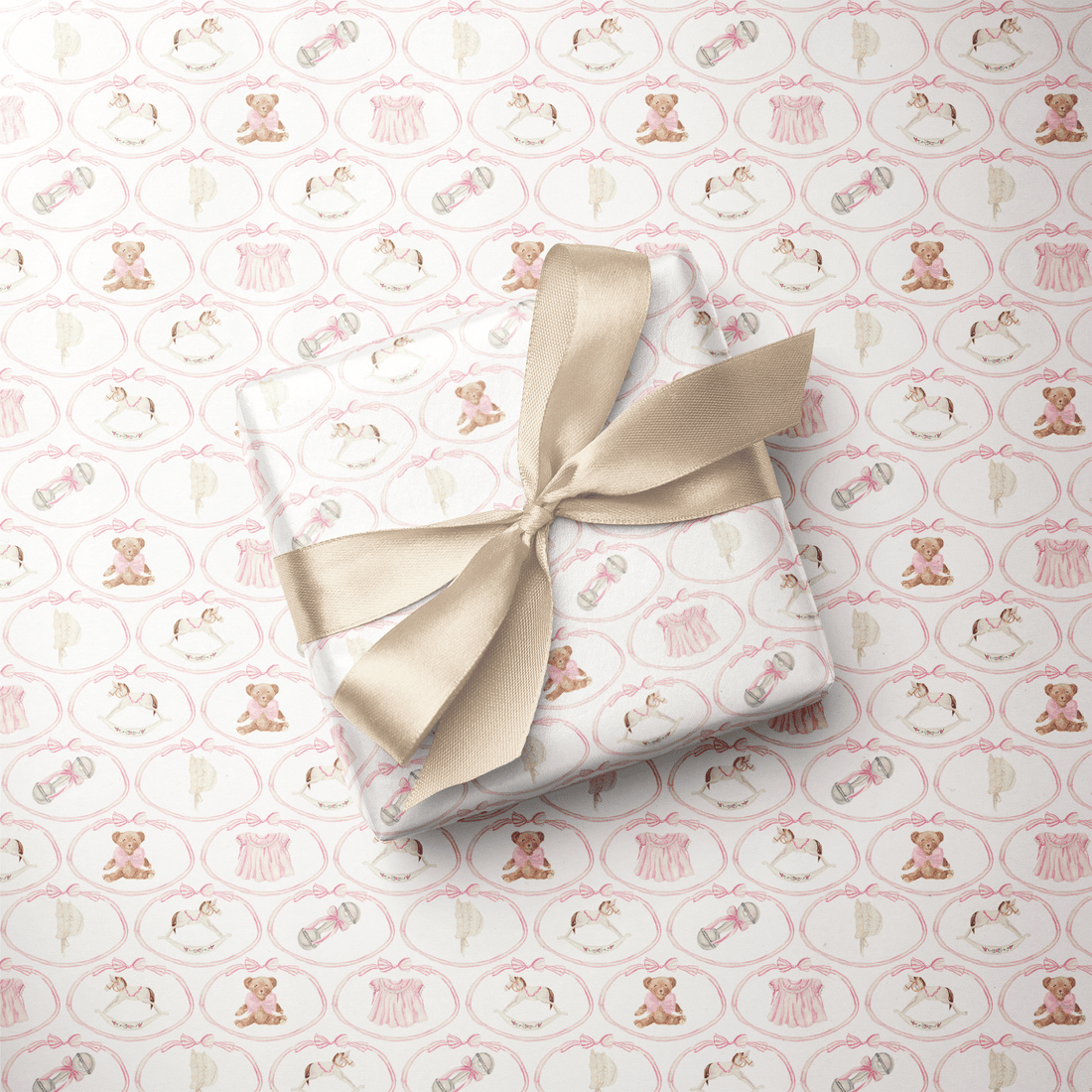Baby Shower Wrapping Paper Girl - First Chapter - Haus of Wrap