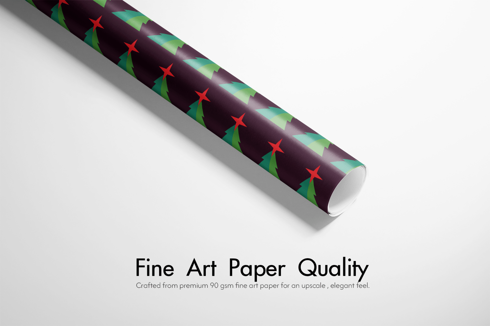 Black Christmas Wrapping Paper - The Cut - Haus of Wrap