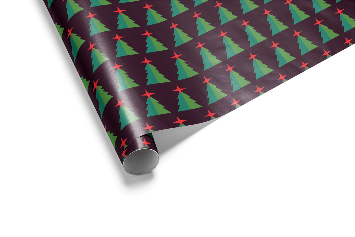 Black Christmas Wrapping Paper - The Cut - Haus of Wrap