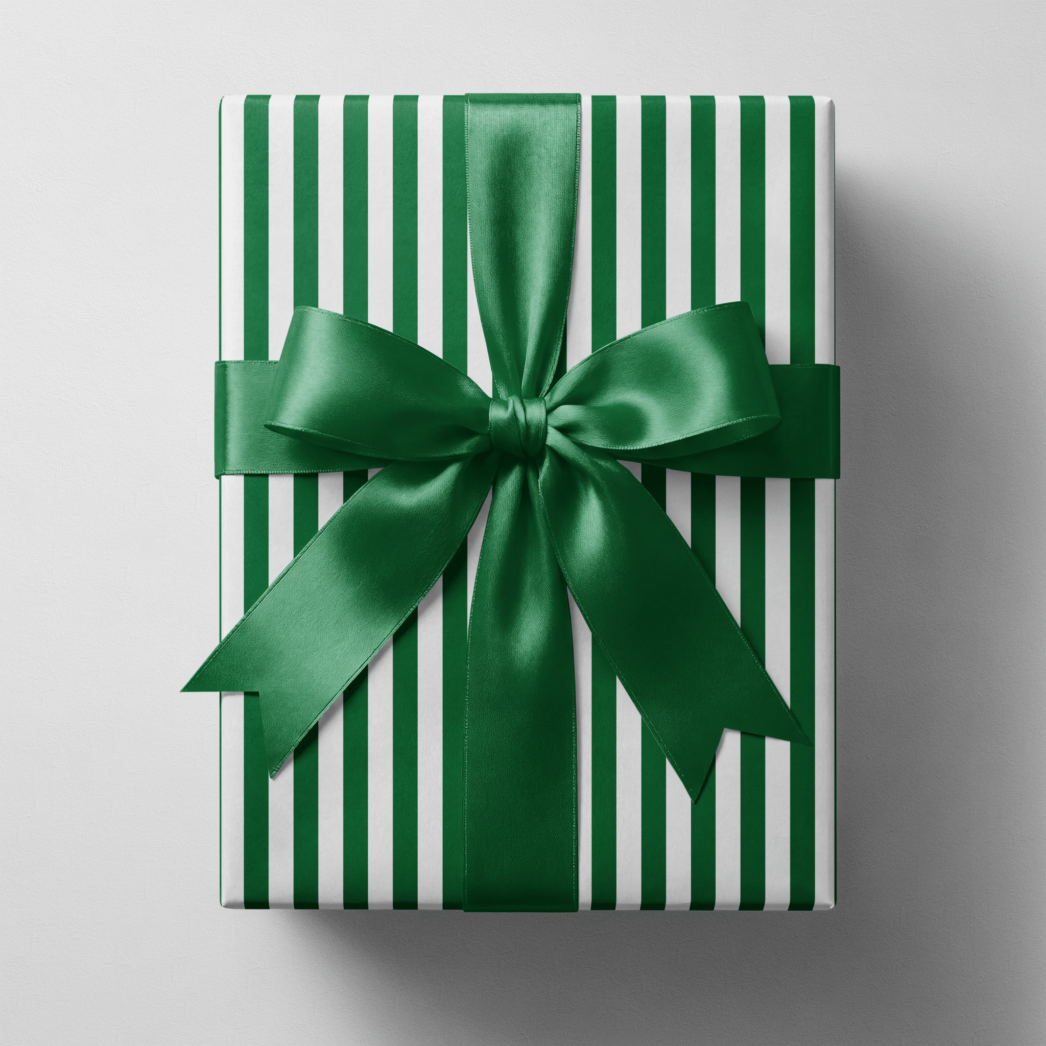 Green Stripe Wrapping Paper - Palm Court - Haus of Wrap
