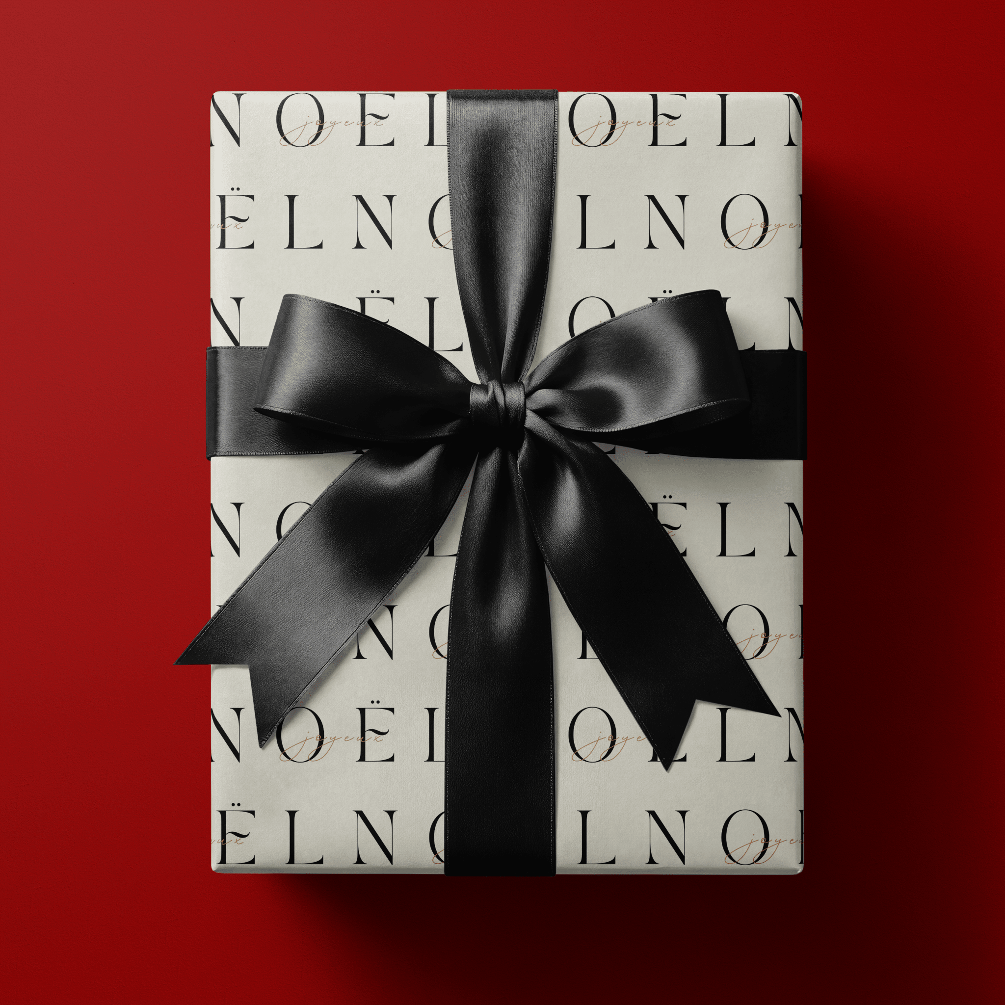 Black and White Christmas Wrapping Paper - Première - Haus of Wrap