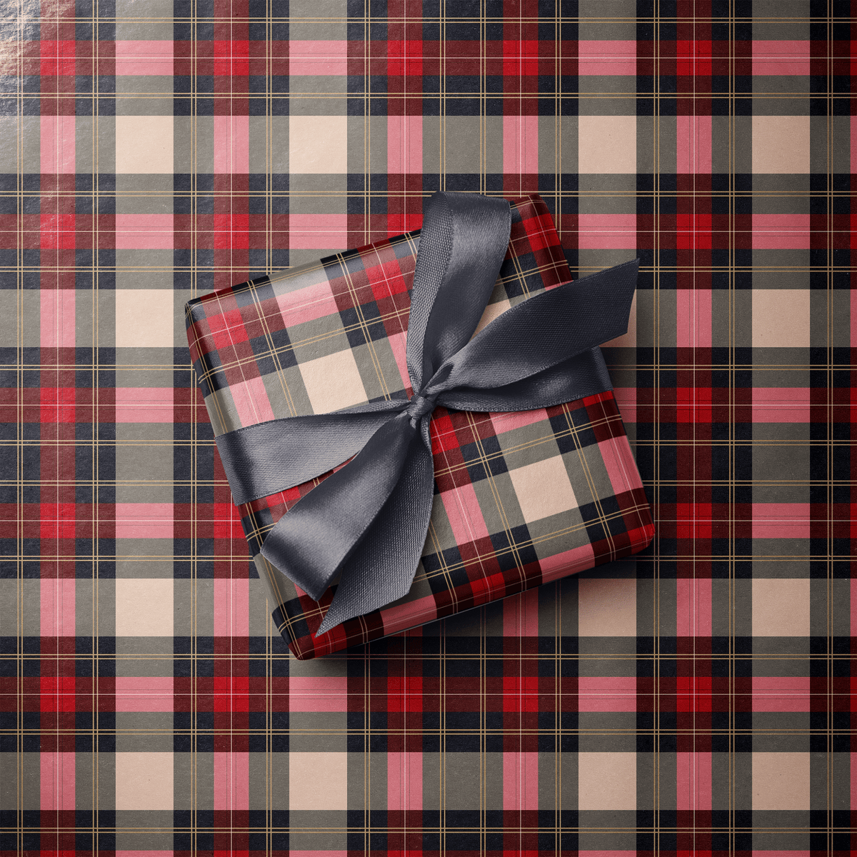 Preppy Christmas Wrapping Paper - The Sloane - Haus of Wrap