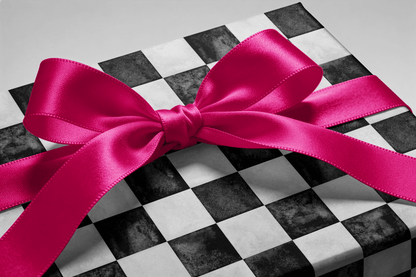 Checkerboard Wrapping Paper - Stone Cold - Haus of Wrap