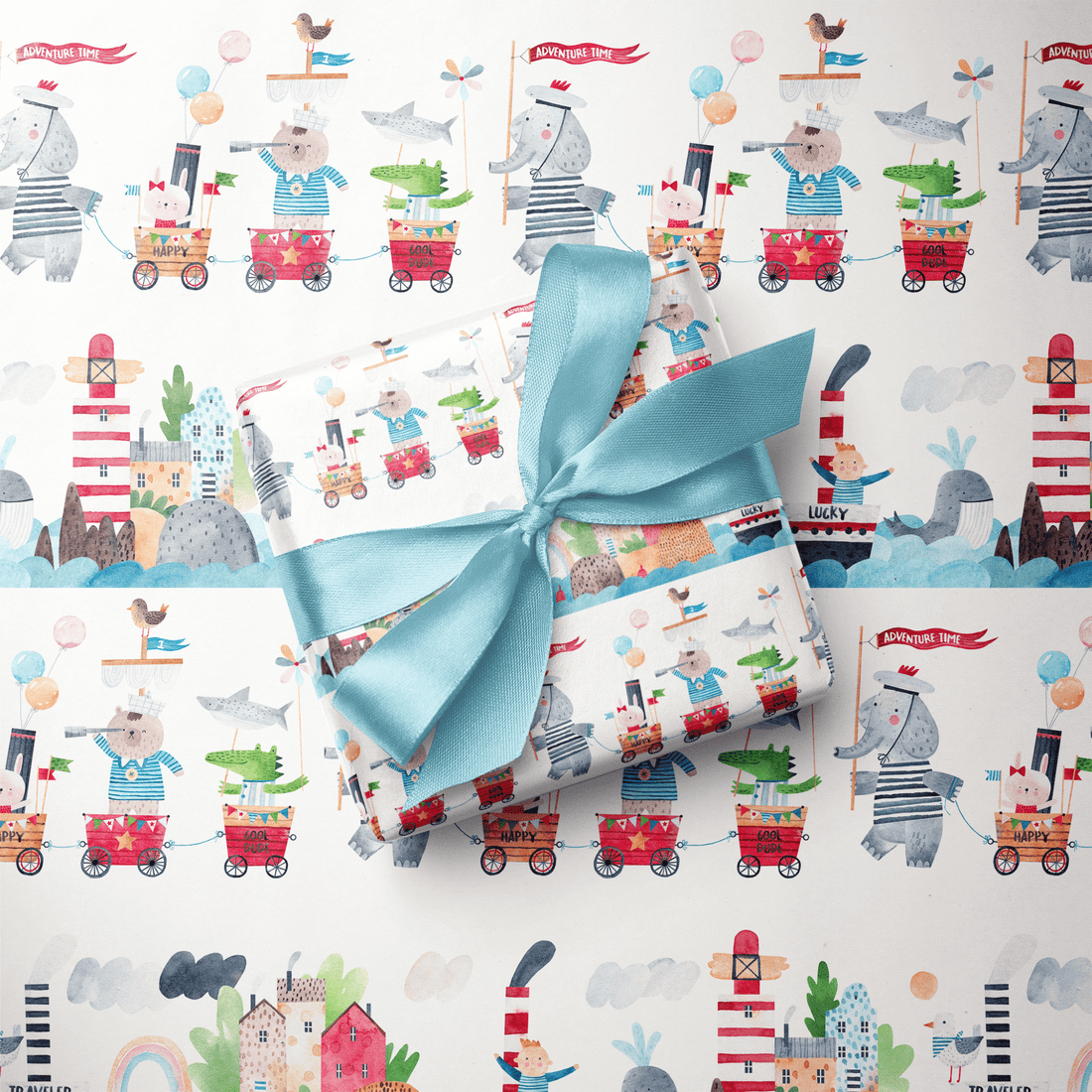 Nautical Wrapping Paper - Adventure Time - Haus of Wrap