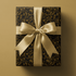 Black and Gold Flower Wrapping Paper - Antiquity - Haus of Wrap