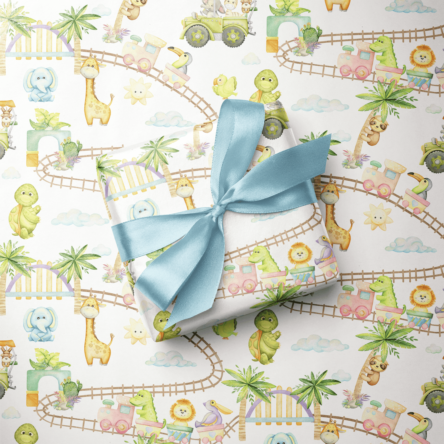 Safari Wrapping Paper - Safari Express - Haus of Wrap