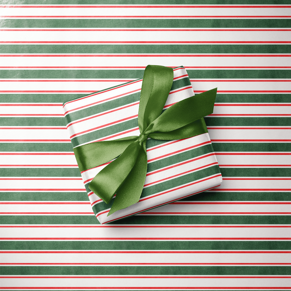Striped Christmas Wrapping Paper - Christmas Cabana - Haus of Wrap