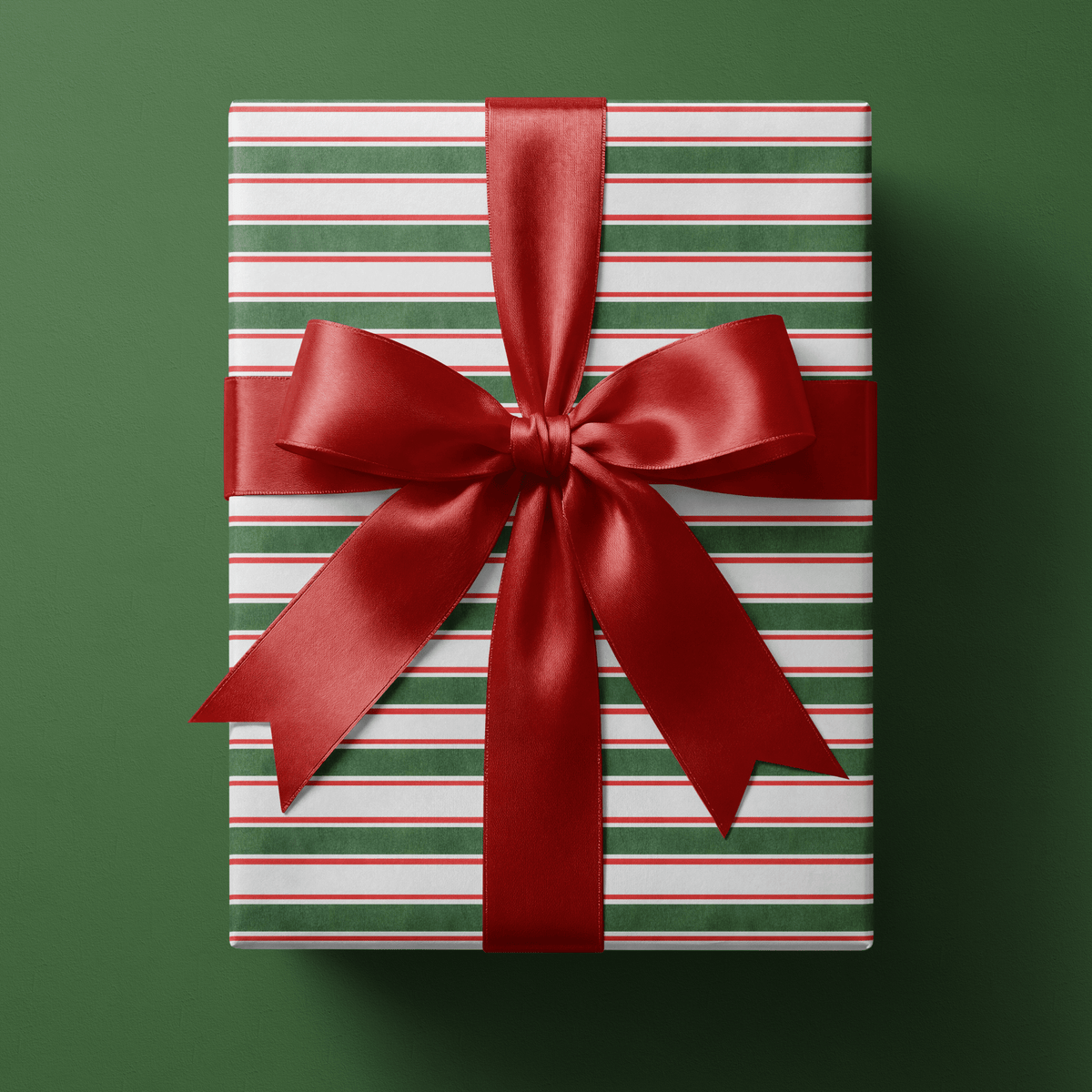 Striped Christmas Wrapping Paper - Christmas Cabana - Haus of Wrap