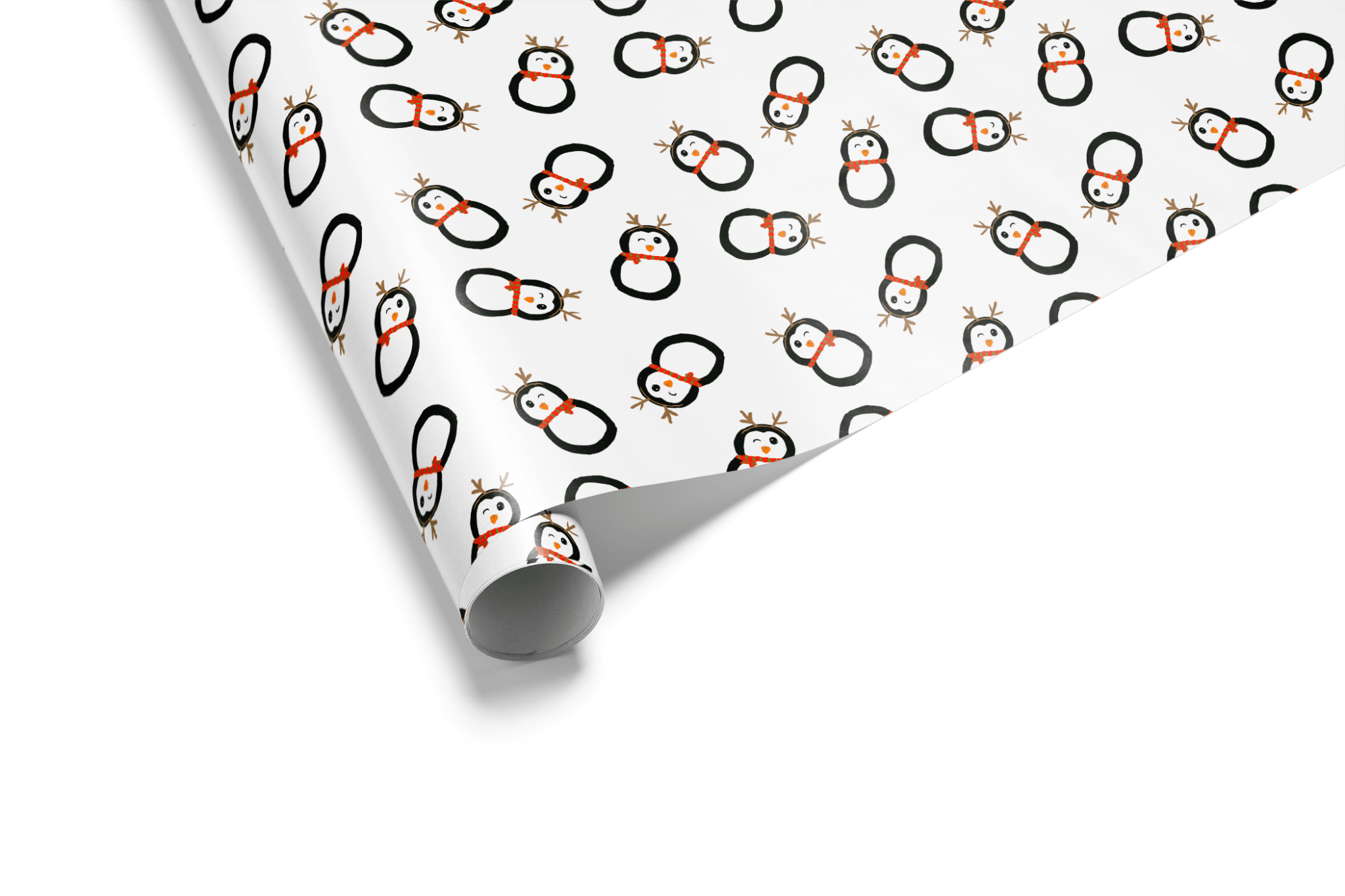 Penguin Christmas Wrapping Paper - Not a Reindeer - Haus of Wrap