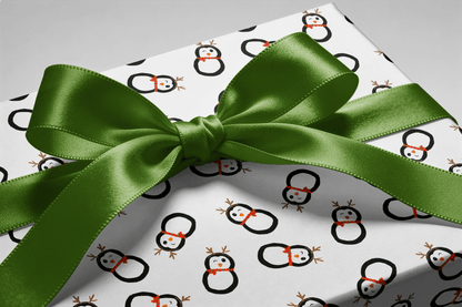 Penguin Christmas Wrapping Paper - Not a Reindeer - Haus of Wrap