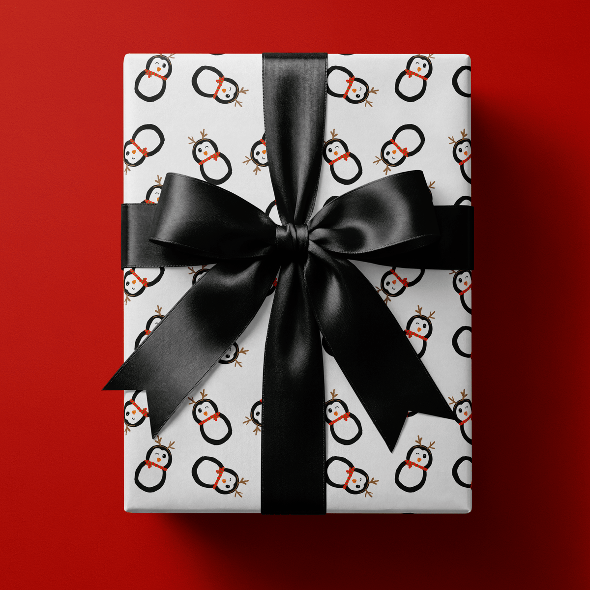 Penguin Christmas Wrapping Paper - Not a Reindeer - Haus of Wrap