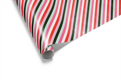 Candy Cane Christmas Wrapping Paper - Kringle - Haus of Wrap