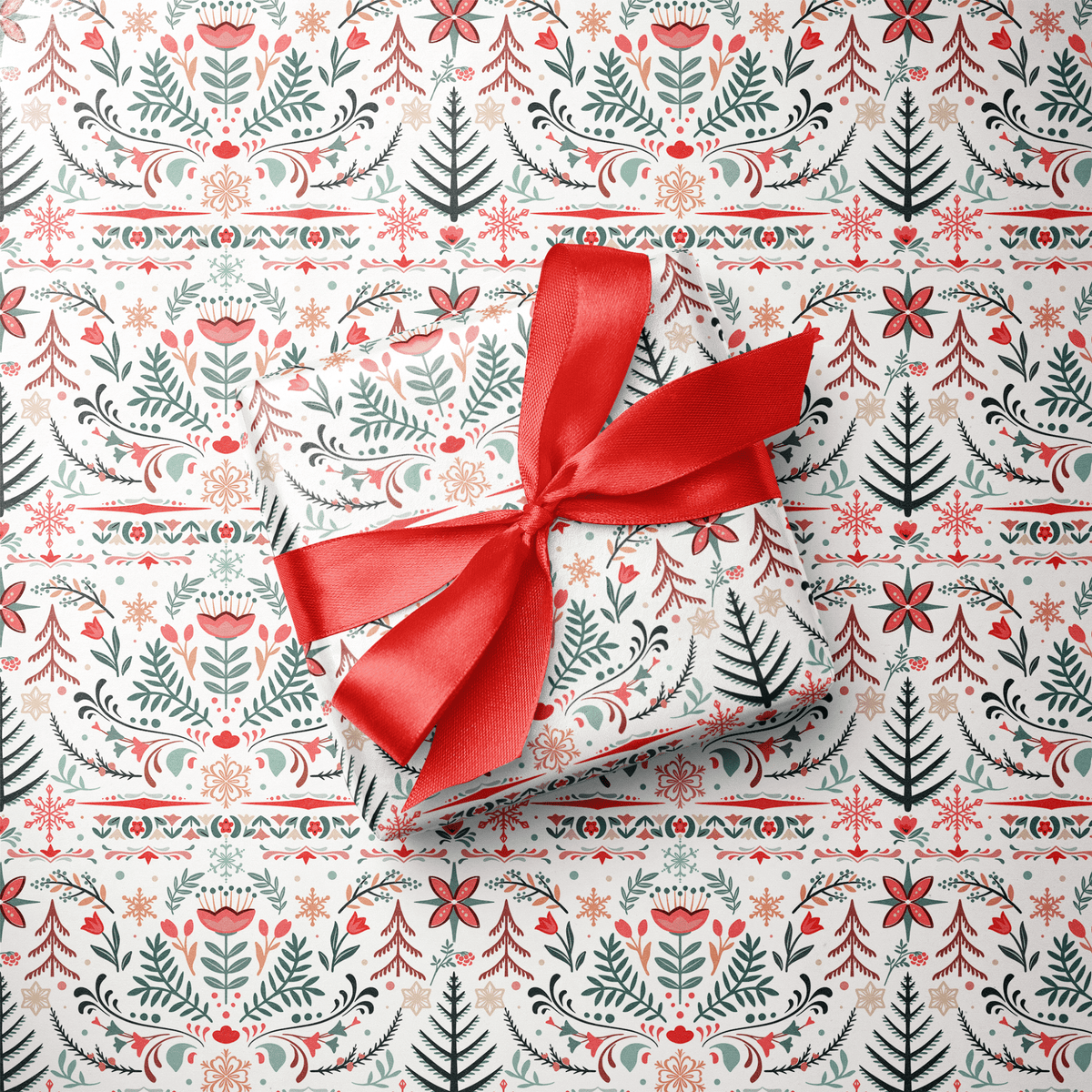Scandinavian Christmas Wrapping Paper - Christmas in Copenhagen - Haus of Wrap