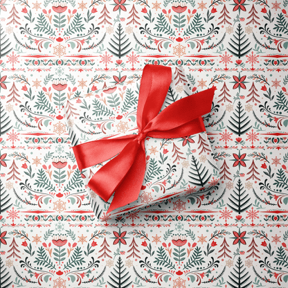 Scandinavian Christmas Wrapping Paper - Christmas in Copenhagen - Haus of Wrap