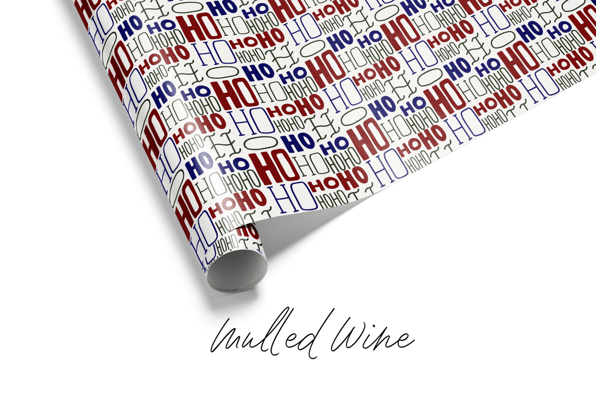 Ho Ho Ho Wrapping Paper - Wrapping Papers - Haus of Wrap