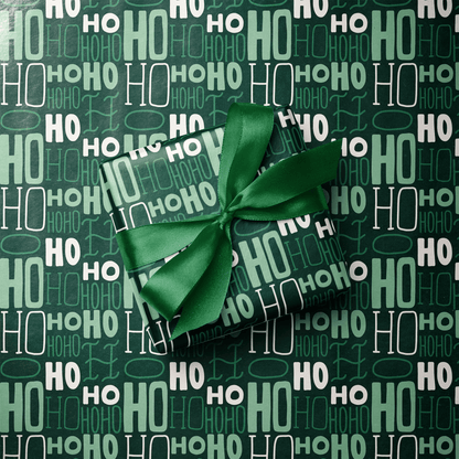 Ho Ho Ho Wrapping Paper - Wrapping Papers - Haus of Wrap