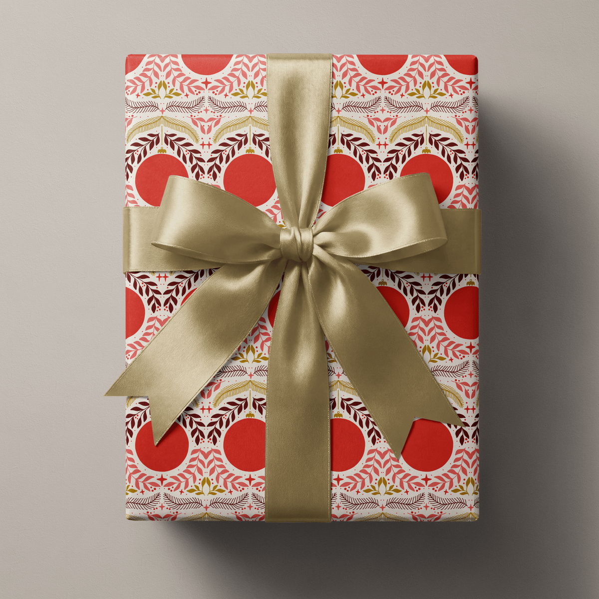 Christmas Ornament Wrapping Paper - Bauble Row - Haus of Wrap