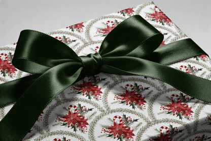 Poinsettia Wrapping Paper - Deck the Arches - Haus of Wrap