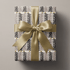 Neutral Christmas Wrapping Paper - Woodcut Winter - Haus of Wrap