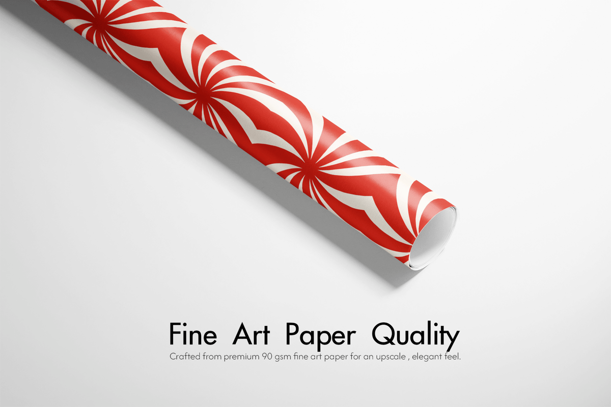 Peppermint Candy Wrapping Paper - Candy Optics - Haus of Wrap