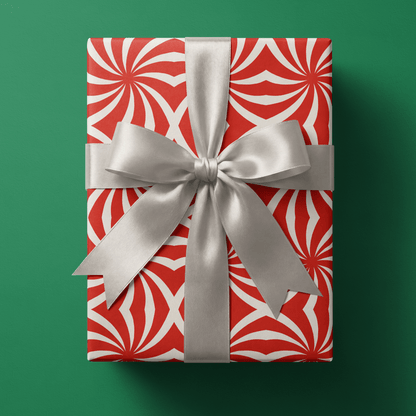 Peppermint Candy Wrapping Paper - Candy Optics - Haus of Wrap