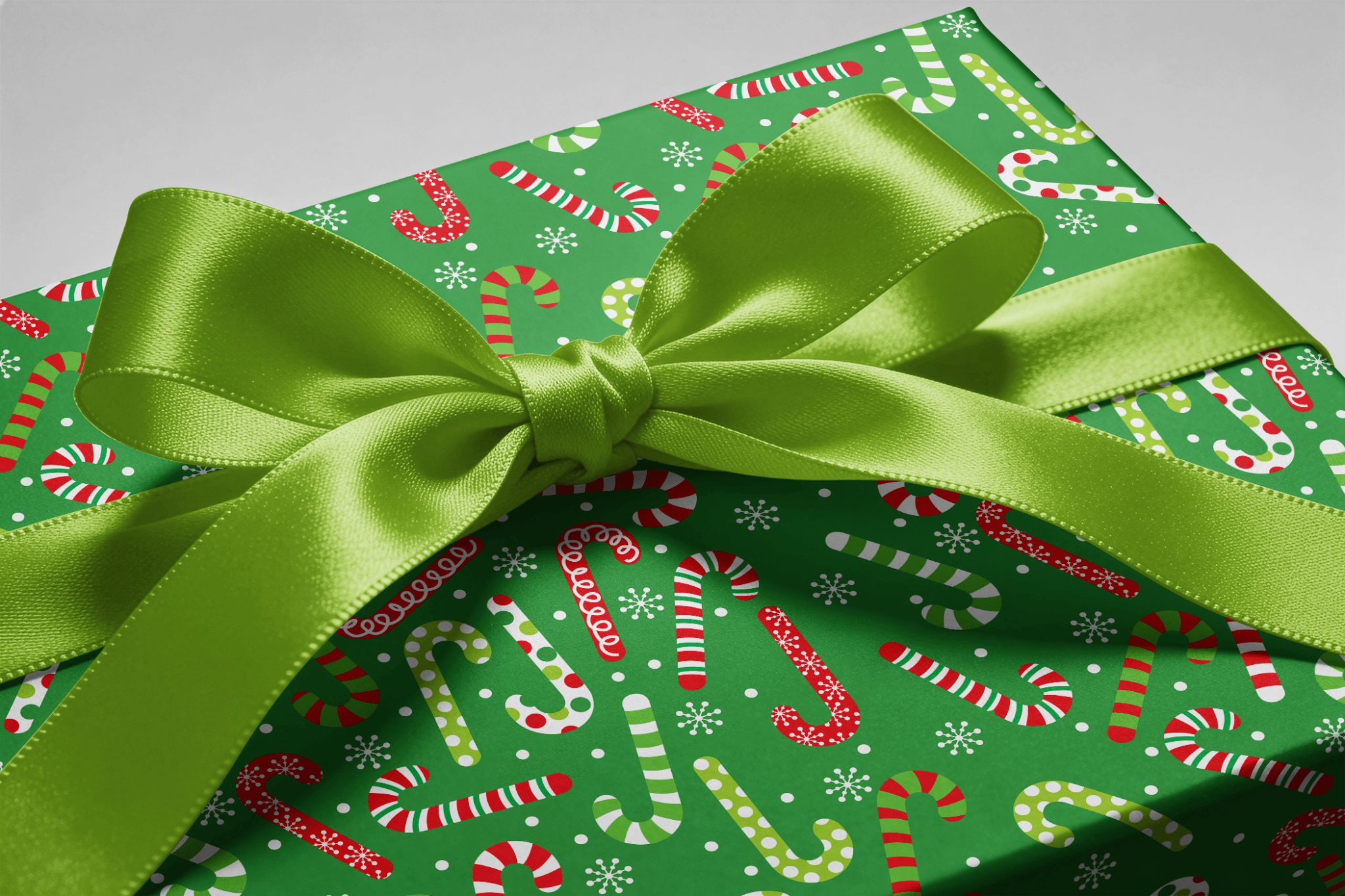 Candy Cane Stripe Wrapping Paper - Peppermint Party - Haus of Wrap