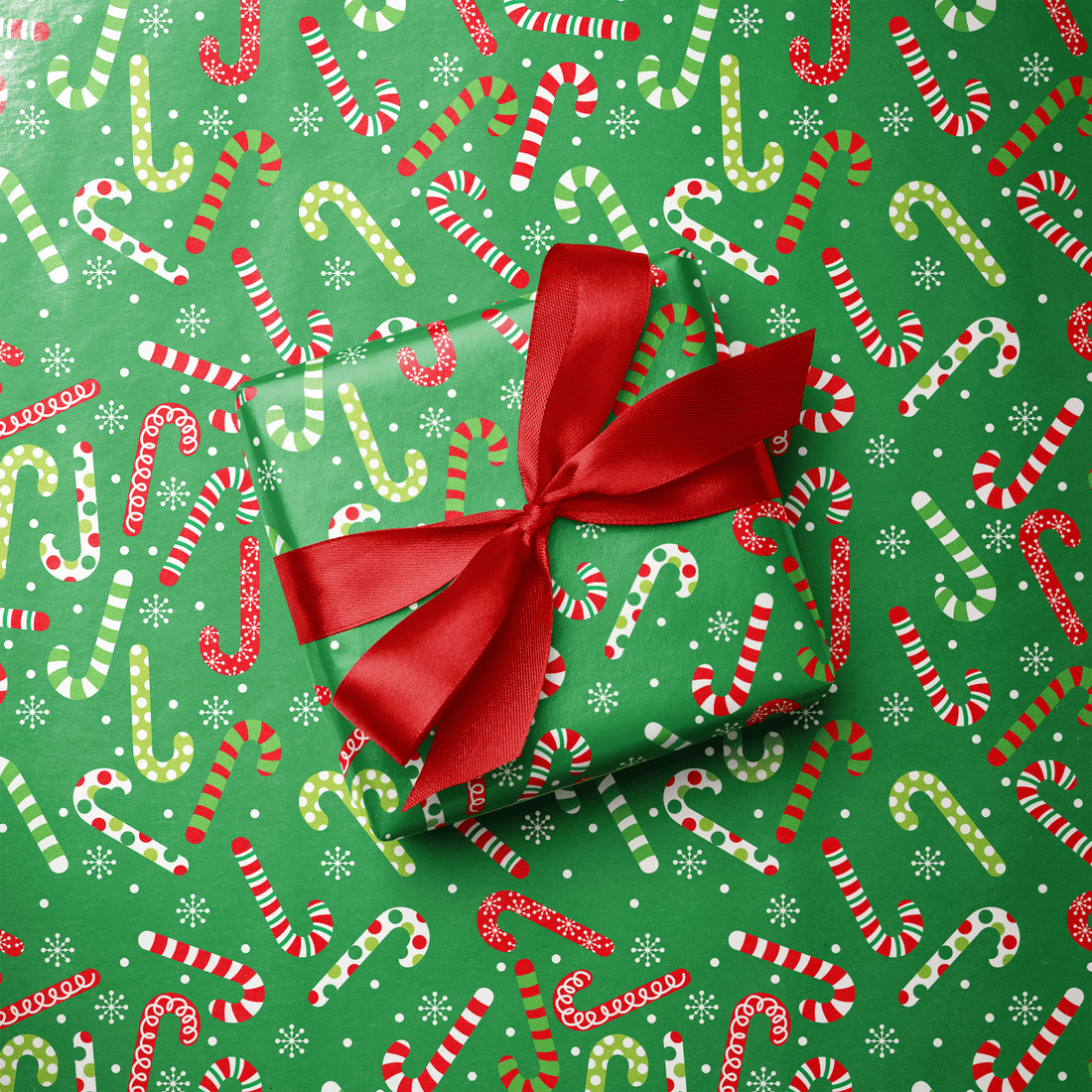 Candy Cane Stripe Wrapping Paper - Peppermint Party - Haus of Wrap