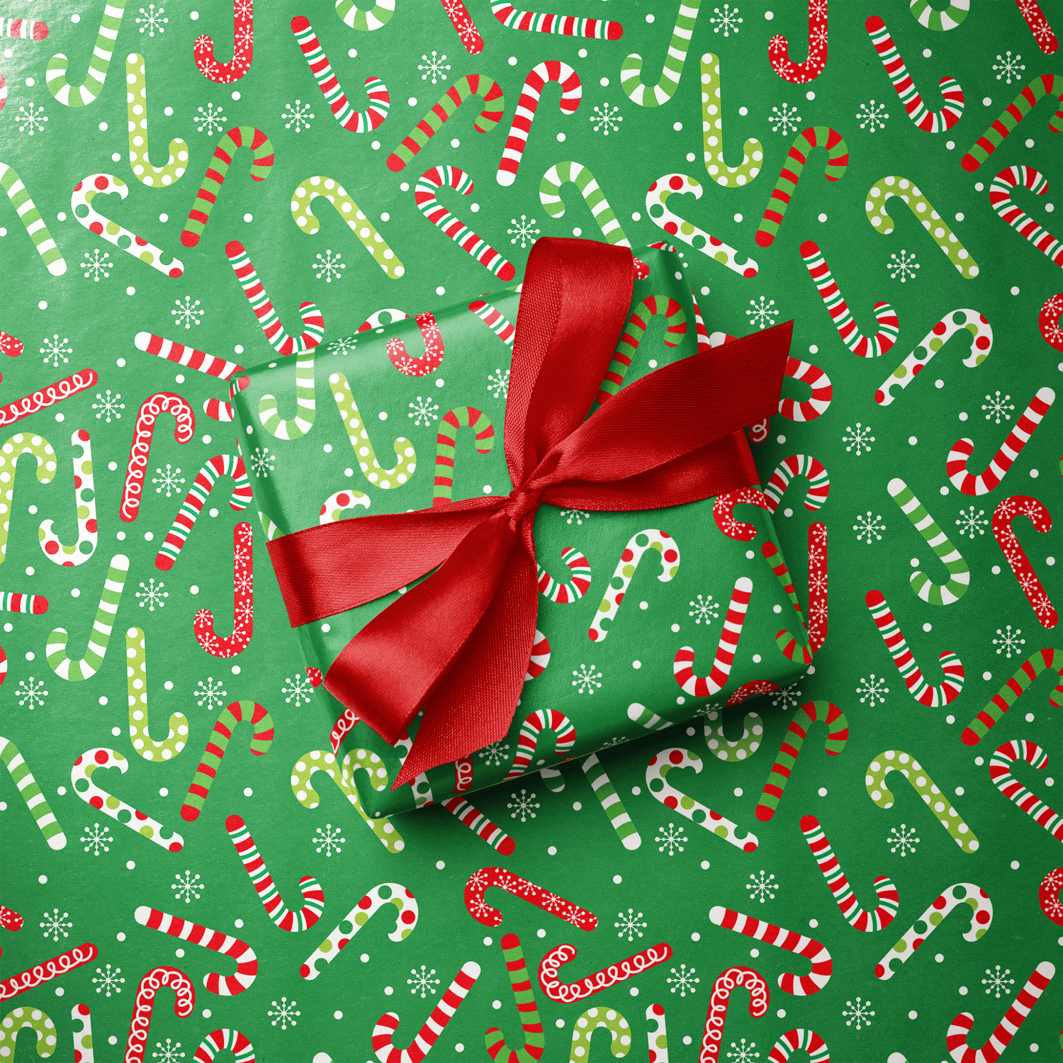 Candy Cane Stripe Wrapping Paper - Peppermint Party - Haus of Wrap