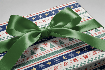 Nordic Christmas Wrapping Paper - The Christmas Jumper - Haus of Wrap