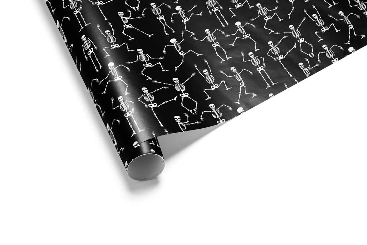 Halloween Wrapping Paper - Bad to the Bone - Haus of Wrap