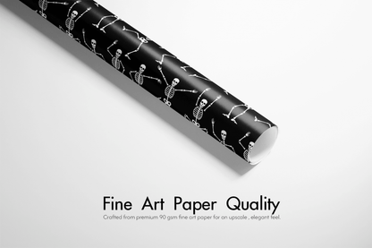 Halloween Wrapping Paper - Bad to the Bone - Haus of Wrap